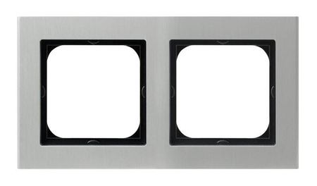 Ramka podwójna Ospel Sonata Aluminium