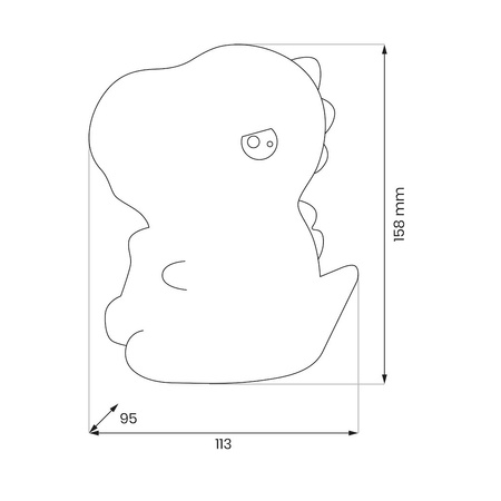 Lampka dziecięca DINO