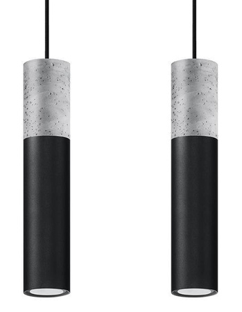 Lampa wisząca BORGIO 2 czarny