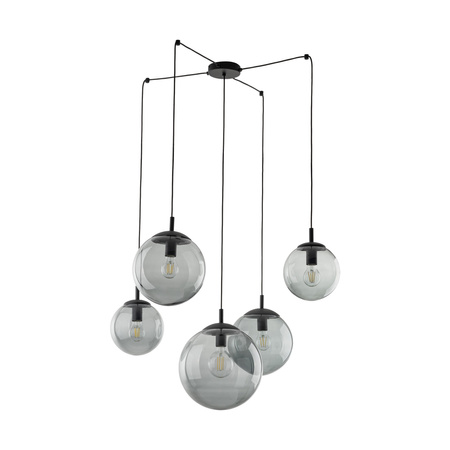 Lampa wisząca ESME Graphite 5xE27 pająk