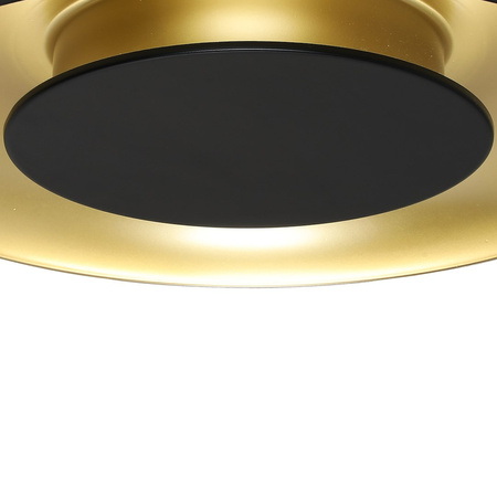 Lampa sufitowa Piattino Czarny Złoty 30W LED 3000K-4000k-6000K