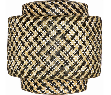 Lampa wisząca BOHO bambusowa dwukolorowa 50cm IKE50BW