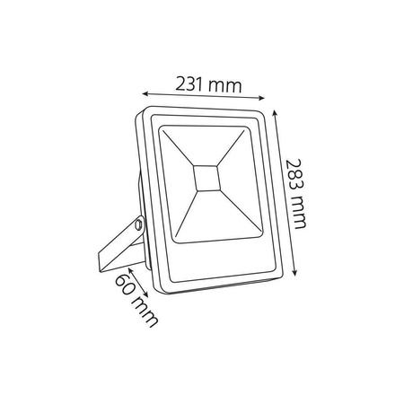 OPRAWA NAŚWIETLACZ LED RALF 50W 6000K 2950lm czarny