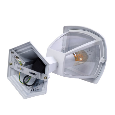 Lampa ogrodowa stojąca FOX WHITE 1xE27 30cm