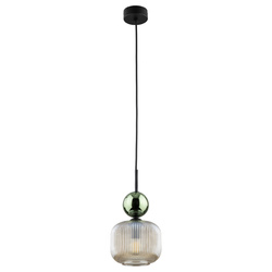SOPHIA GREEN COGNAC LAMPA WISZĄCA 1XE14