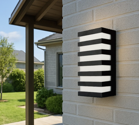 Kinkiet ogrodowy LED 10W oprawa elewacyjna Entara 4000K IP54 czarny