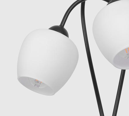 Dekoracyjna lampa podłogowa z białymi kloszami K-5188 z serii BELLA