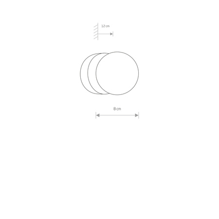 Nowodvorski Kinkiet szkło czarny BRAZOS 