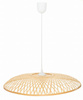 Lampa wisząca boho płaska bambusowa 60cm E27