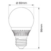 Żarówka LED DECO E27 GLOB G60 12W 1200lm 3000K ceramika INQ