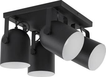 Lampa sufitowa SPECTRA BLACK 4xE27 kwadrat