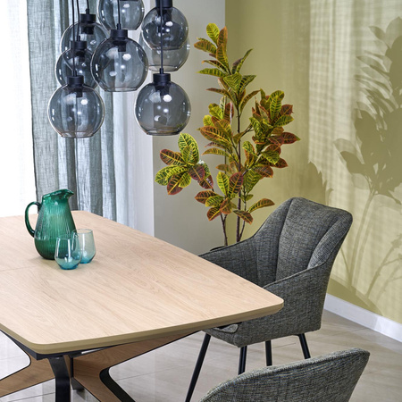 Lampa wisząca CUBUS GRAPHITE 9xE27 koło