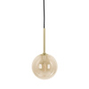 Unikalna lampa wisząca z kloszem w kolorze miodu K-5560 z serii GALAXY