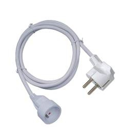 Przedłużacz 1G 3m Z/U  biały ELEKTRO