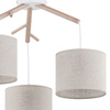 Lampa wisząca ALBERO Linen 3xE27