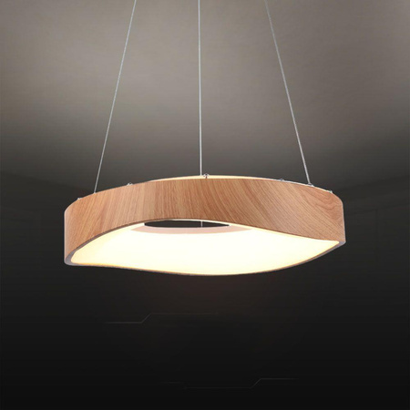 Oprawa Zwieszana V-TAC LED 18W DREWNO fi. 40cm VT-7973 3000K 2100lm