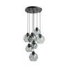 Lampa wisząca CUBUS GRAPHITE 7xE27 koło