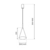 Lampa wisząca CAPITAL TAUPE Ø17cm 1xGX53 Kaszmir