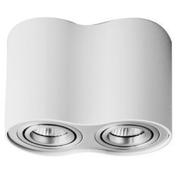 Oprawa sufitowa  podwójna ruchoma biała / chrom