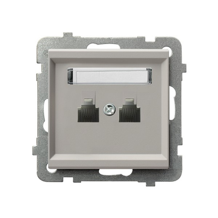 Ospel Sonata Kaszmir Gniazdo telefoniczne podwójne równoległe GPT-2RR/m/82