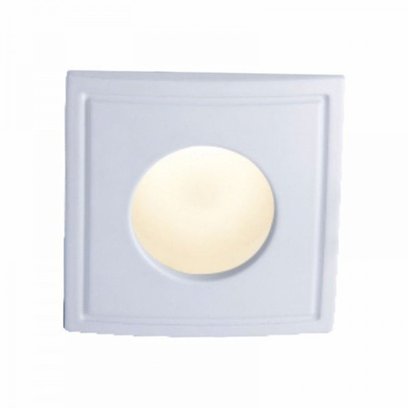 Oczko sufitowe kwadratowe IP44 białe Tico aluminium