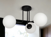 Lampa sufitowa Milano chrom 3xE14 mleczne kule