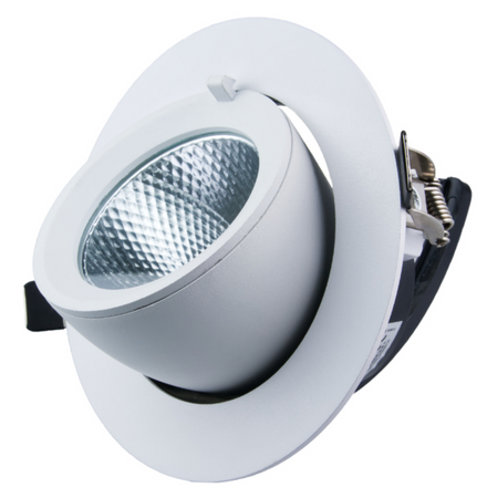 Oprawa podtynkowa regulowana Led 20W 4000K reflektor do podświetlania witryn biały