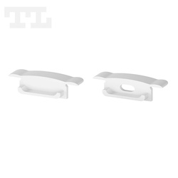 Komplet zaślepek bocznych białych P14-1 (1 szt. z otworem, 1 szt bez otworu) (nr kat 7714102)