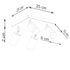 Lampa sufitowa PICO BLACK 4xGU10