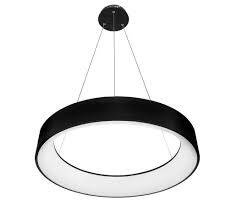 Lampa Wisząca LED okrąg 35W 4000K czarna