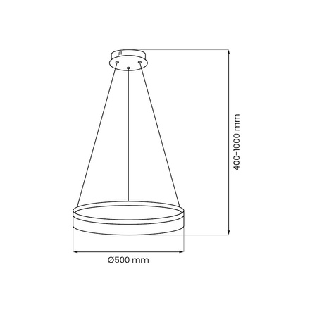 Lampa wisząca GALA GOLD 25W LED