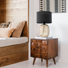 Lampka nocna MELODY TOPAZ Black 1xE27