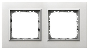 Ramka podwójna Ospel Sonata Aluminium