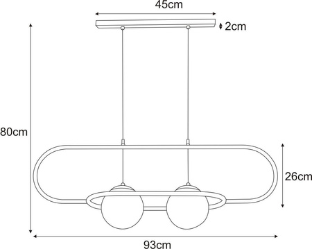 Lampa wisząca K-4960 z serii FINESTRA