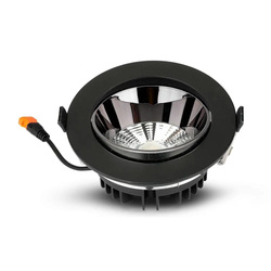 Oprawa Downlight V-TAC SAMSUNG CHIP 30W Czarna Uchylna VT-2-33 6400K 2400lm 5 Lat Gwarancji