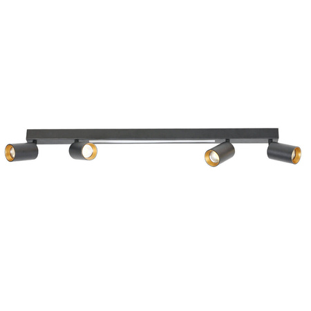 Light prestige Perugia 4 plafon czarny LP-0703/4C BK