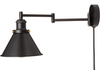 Kinkiet regulowany wysuwany z kablem Matt Black