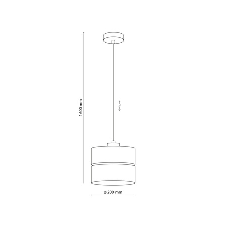 Lampa wisząca ECO 1xE27 200