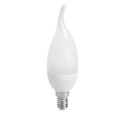 Żarówka LED E14 6W płomyk neutralna 4500K mleczna