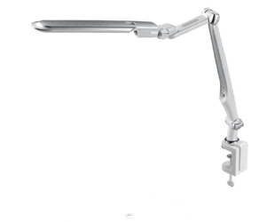 Lampka biurkowa led 10W srebrna na biurko zaciskowa z klipsem