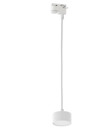 Lampa wisząca szynowa 1- fazowa biała zwis GX53