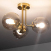 Lampa Sufitowa z Metalu i Szkła Amatler 3xE27