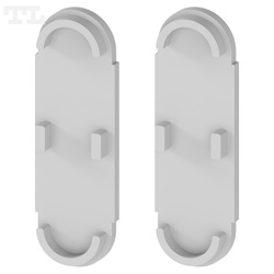 Komplet zaślepek bocznych czarnych P5-10 do osłonki C22 (2 szt bez otworu) (nr kat 7705102203)