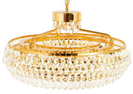 Lampa kryształowa luksusowa żyrandol Luxury Gold WSC030