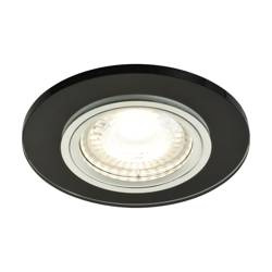 Oprawa OZZO VIGO-11G-B/CH okrągła, stała, czarne szkło