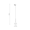 Tk Lighting TRACER CONO MINI BLACK lampa wisząca 1xE27