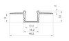 LED P18-3 Profil 1000 mm anod (nr kat 8618301)