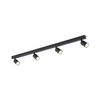 Tk Lighting NEX BLACK lampa sufitowa  4XGU10