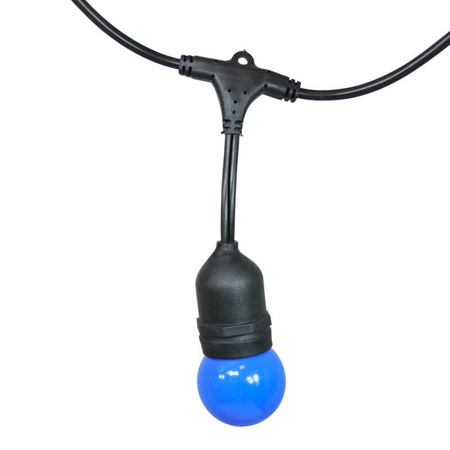 Girlanda zewnętrzna PARTY C 5,6 m E27 10 x G45 kolorowe 36V 6W