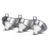 Oczko V-TAC Aluminiowe Odlew 3xGU10 Okrągłe Aluminium Szczotkowane VT-784RD-AB